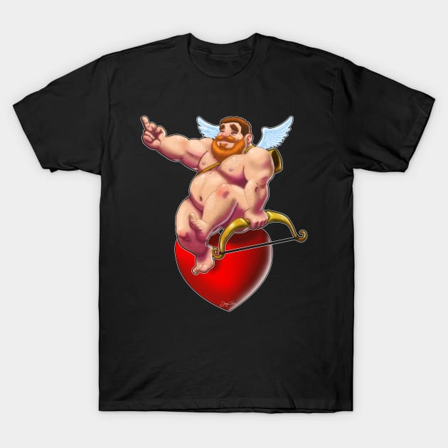 Naughty Cupid T-Shirt by JayGeeArt